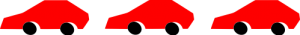Rote Autos Grafik